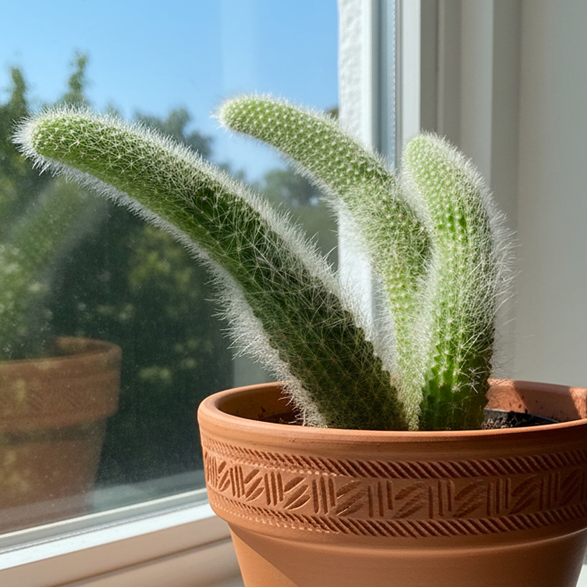 White Foxtail Cactus (Cleistocactus colademononis)