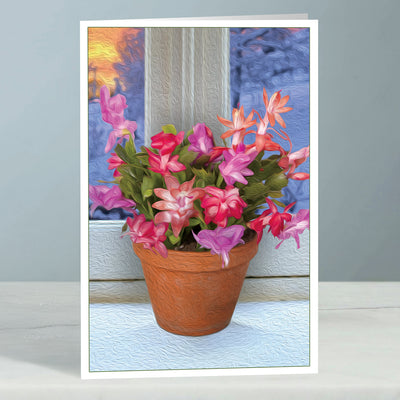 Handwritten Greeting Card with your order - Christmas Cactus