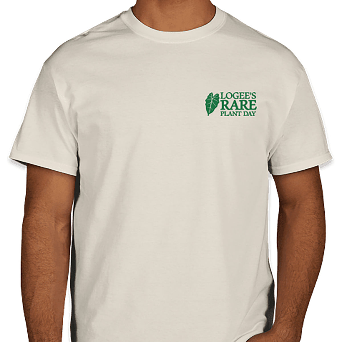 Logee's t-shirt with the Logee's Rare Plant Day logo on the chest.