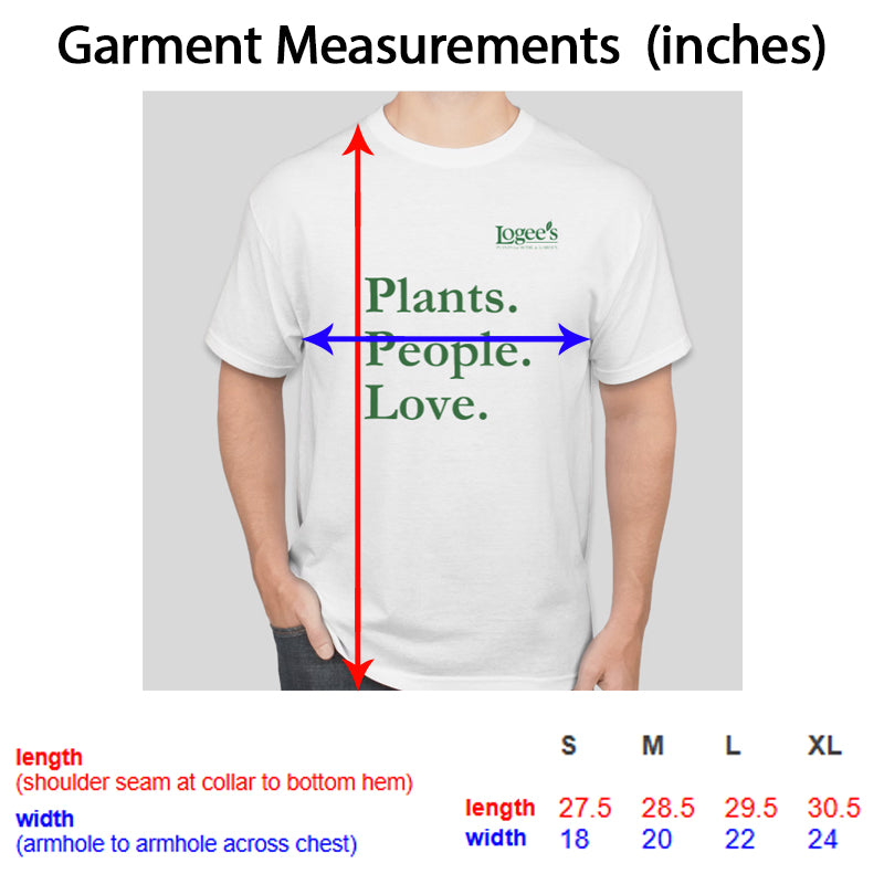 Logee's T-Shirt - Plants. People. Love.