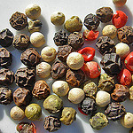 Colored peppercorns