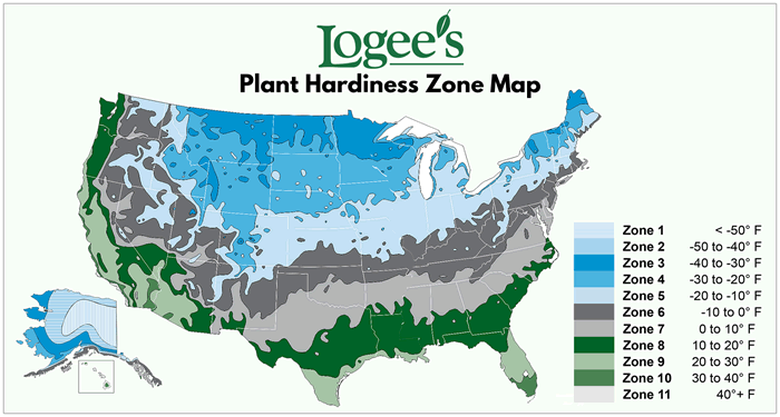 Hardiness Zone Map at